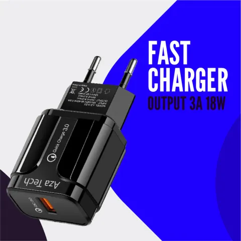 18W QC 3.0 Fast Charger — Single Port